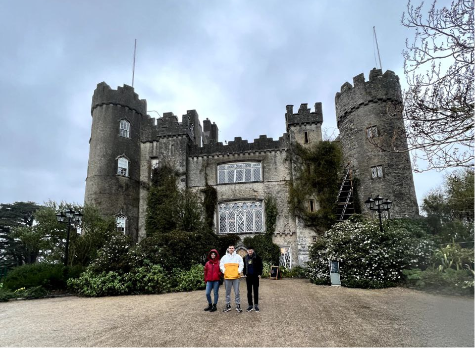 Masih outside Howth Castle